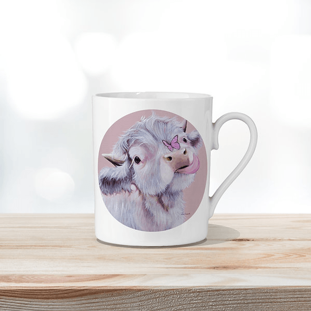 Fluttering By Fine Bone China Mug